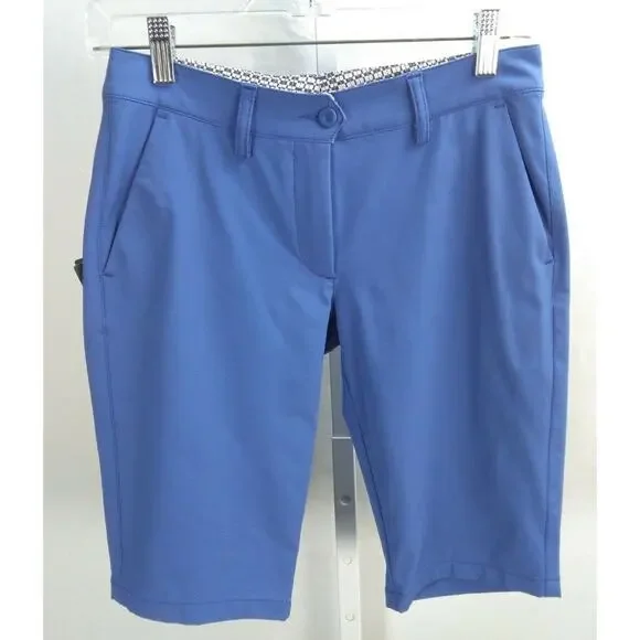 NWT Chervo Chervo-Tex Blue Womens Golf Shorts Size US 2 XS - Picture 1 of 6